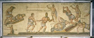 Battle between gladiators, 320 AD by Roman