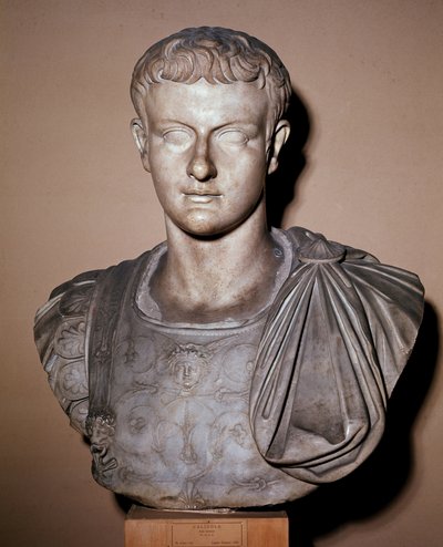 Bust of Caligula by Roman