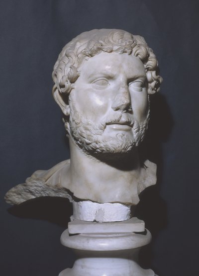 Bust of Emperor Hadrian by Roman