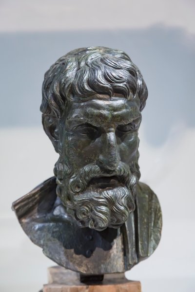 Bust of Epicurus by Roman