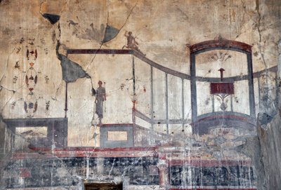 Detail (Roman fresco, Herculanum) by Roman