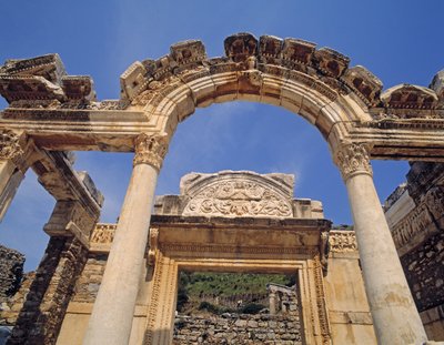 Facade of the Temple of Hadrian by Roman