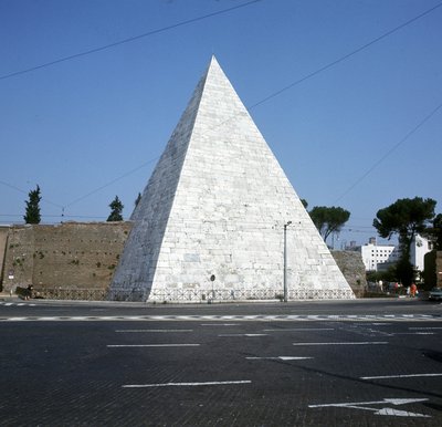 Pyramid of Cestius, Rome by Roman