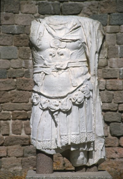 Remains of a statue of Emperor Hadrian by Roman