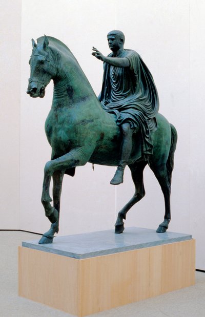 Statue from Miseno: the Emperor Nerva by Roman