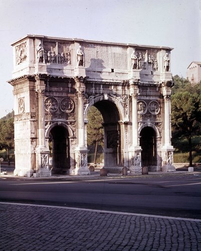 The Arch of Constantine in Rome by Roman