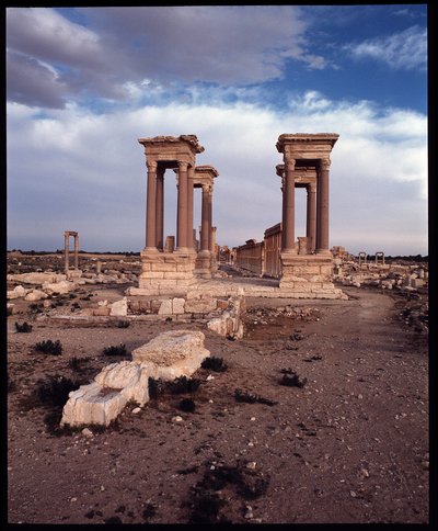 View of the Tetrapylon by Roman