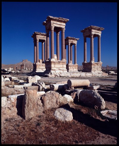 View of the Tetrapylon by Roman