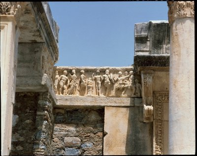 View of the temple of Hadrian by Roman