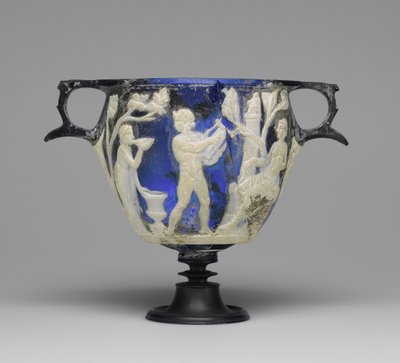 Cameo Glass Skyphos by Roman Imperial Period