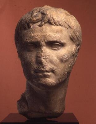 Head of Augustus, 8th Century AD by Roman Roman