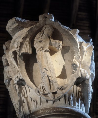 Prudence: Capital of the choir by Romanesque