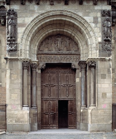 South portal of the Basilica by Romanesque