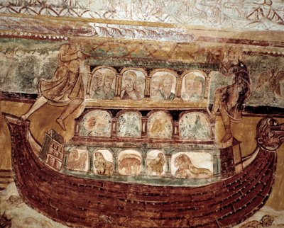 The arch of Noah (fresco of the ceiling) by Romanesque