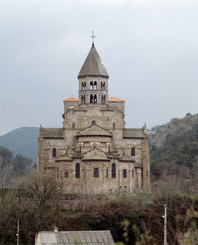 View of the church by Romanesque