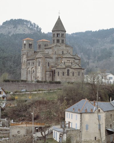 View of the church by Romanesque