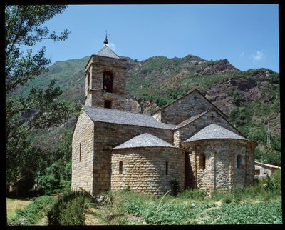 View of the Church of Saint Feliu by Romanesque