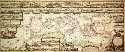 Chart of the Mediterranean by Romeyn de Hooge
