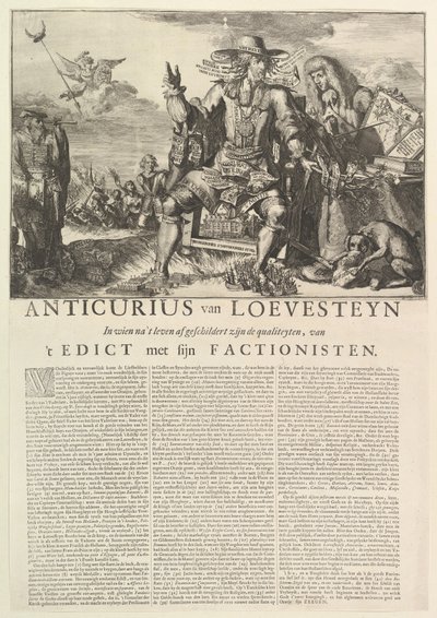 Anticurius van Loevesteyn by Romeyn de Hooghe