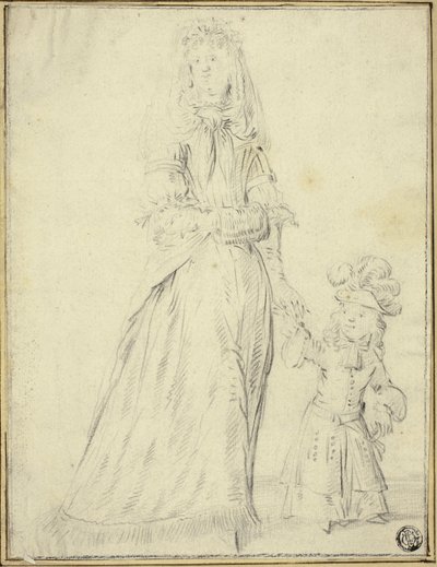 Lady and Child by Romeyn de Hooghe
