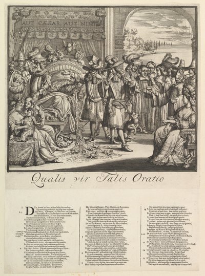 Qualis vir Talis Oratio by Romeyn de Hooghe