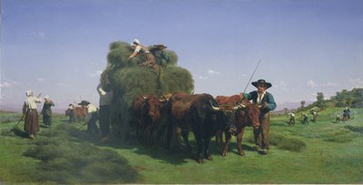 Haymaking, Auvergne by Rosa Bonheur