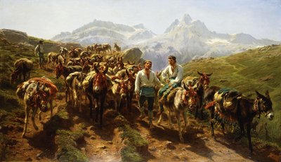 Spanish Muleteers Crossing the Pyrenees by Rosa Bonheur