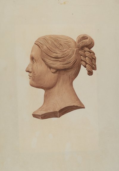 Carved Silhouette of a Woman by Rosamond P. Gray