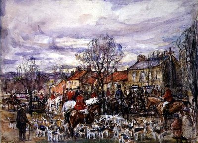 Meet of Hounds by Rowland Henry Hill