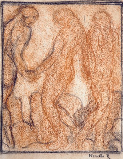 Figures dancing by Rubaldo Merello