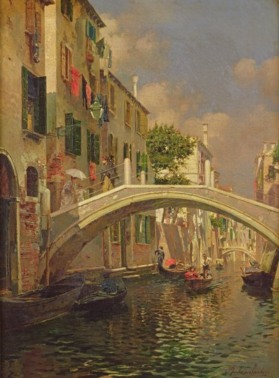 Ponte Ognissanti, San Trovaso, Venice by Rubens Santoro