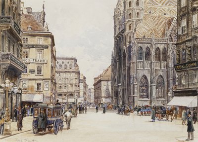 Stefansplatz, Vienna by Rudolf Bernt
