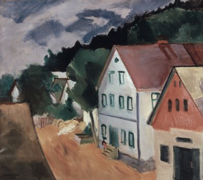 Road in a Village by Rudolf Kremlicka