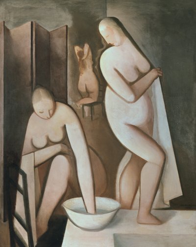 Three Women at Their Bath by Rudolf Kremlicka