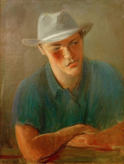 Portrait of a Man with Hat by Rudolf Levy