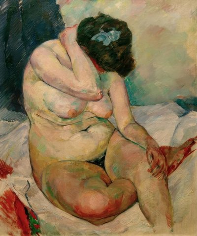 Seated Female Nude, Paris by Rudolf Levy