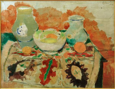 Still Life with Jugs and Fruits, Paris by Rudolf Levy