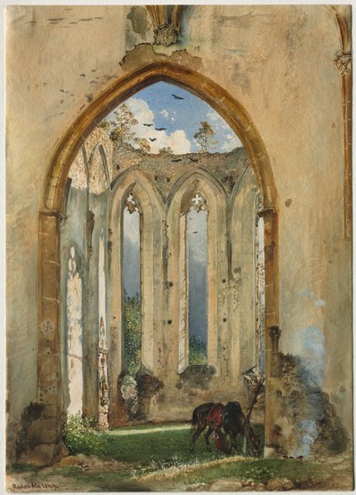 Ruin of a Church by Rudolf von Alt