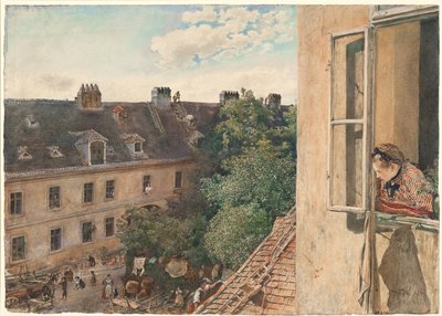 View of the Alservorstadt by Rudolf von Alt