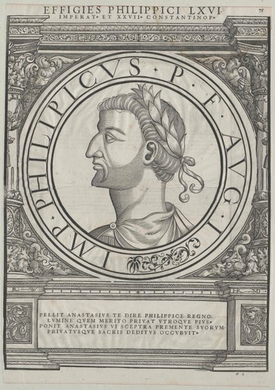 Eastern Roman Emperor Philippikos Bardanes by Rudolph Wyssenbach