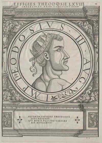 Eastern Roman Emperor Theodosius III by Rudolph Wyssenbach