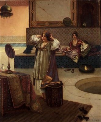 Adjusting the Headdress by Rudolphe Ernst