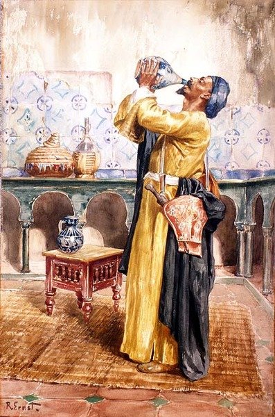 Taking Refreshment by Rudolphe Ernst