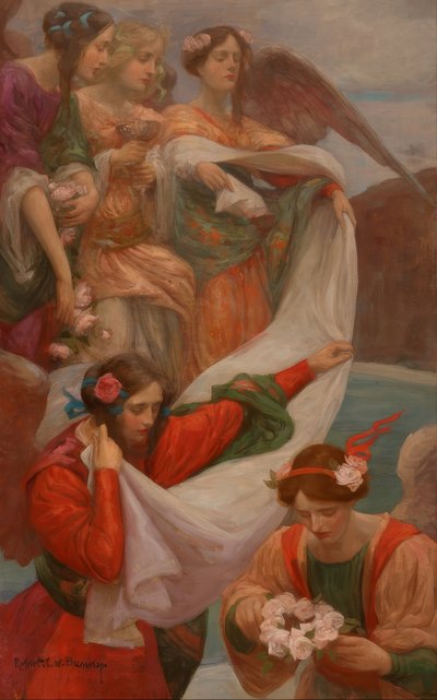 Descending Angels by Rupert Bunny