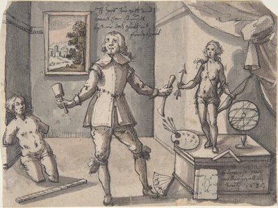 The Artist in His Studio by Ruprecht Bartz