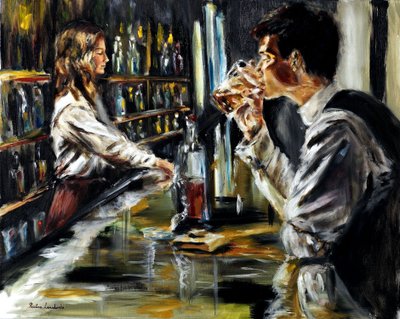 At the Bar by Ruslana Levandovska