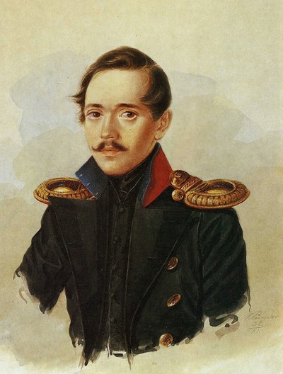 Portrait of Mikhail Lermontov by Russian School