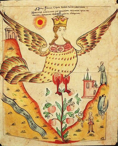 Sirin, The Bird of Paradise by Russian School