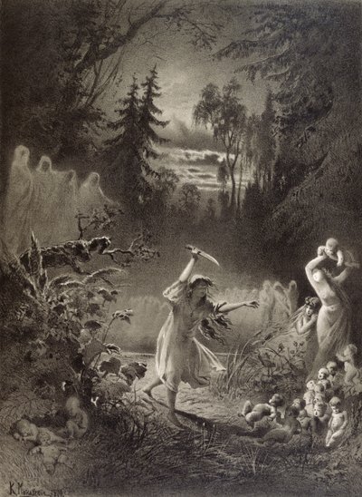 Terrible Revenge, 1874 by Russian School