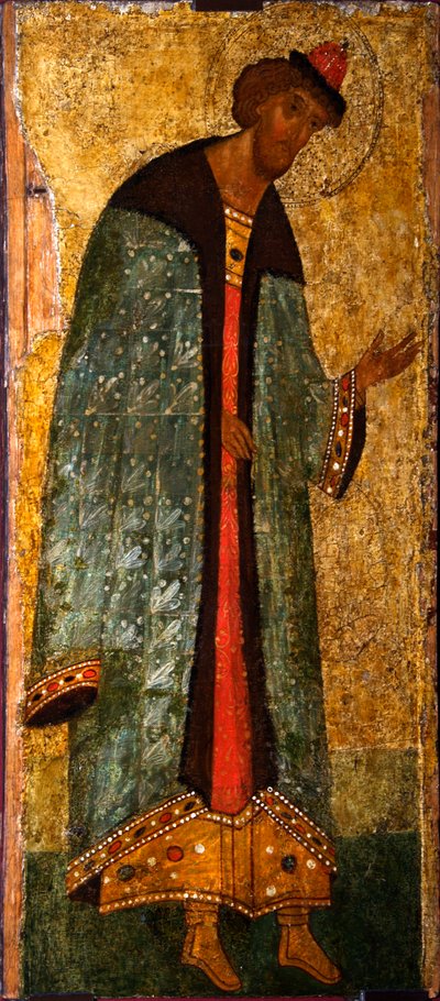 Saint Prince Boris, 15th Century by Russian icon.